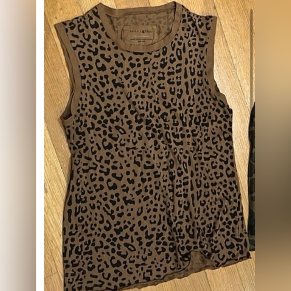 Nili Lotan Women's Tops - grey, Leopard Print